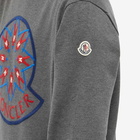 Moncler Men's Snowflake Logo Crew Sweat in Grey