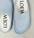 Loewe Paula’s Ibiza Terra Vulca denim slip-on shoes