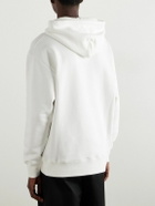 Valentino Garavani - Logo-Print Cotton-Jersey Hoodie - Neutrals