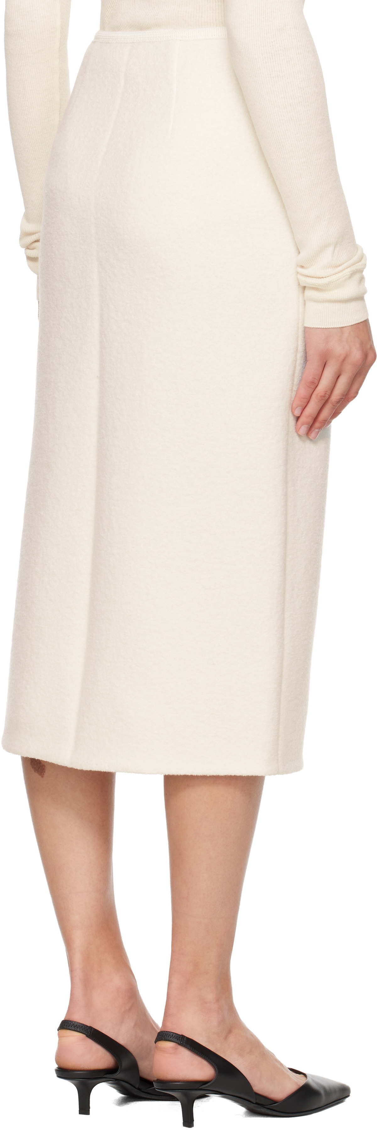 Rier White Walker Midi Skirt