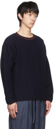 The Row Navy Ebbe Sweater