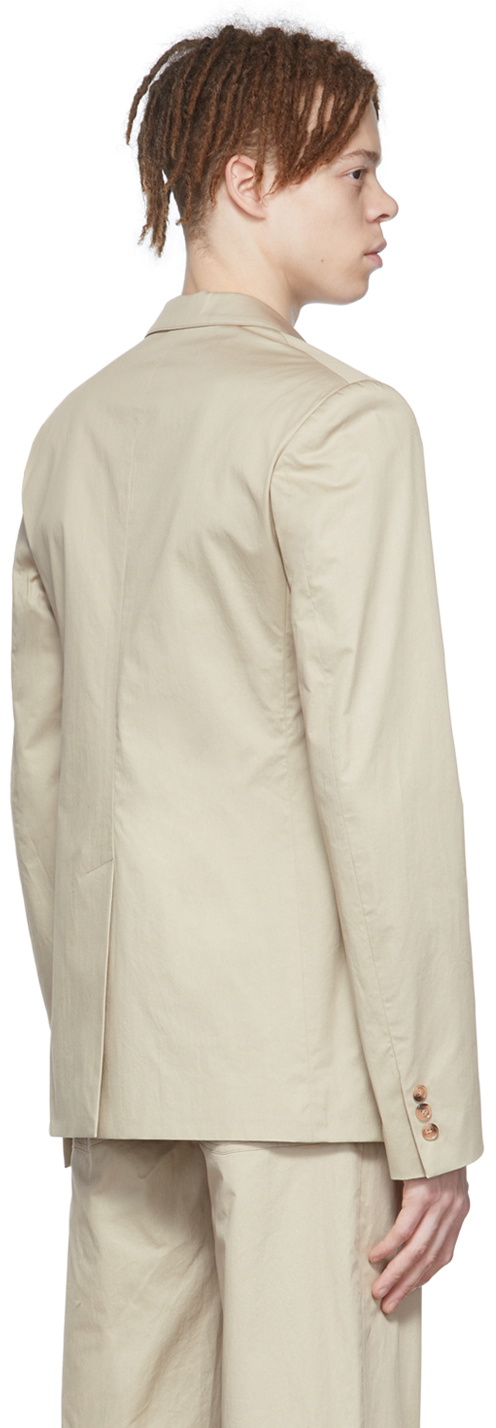 Maryam Nassir Zadeh Khaki Focus Blazer