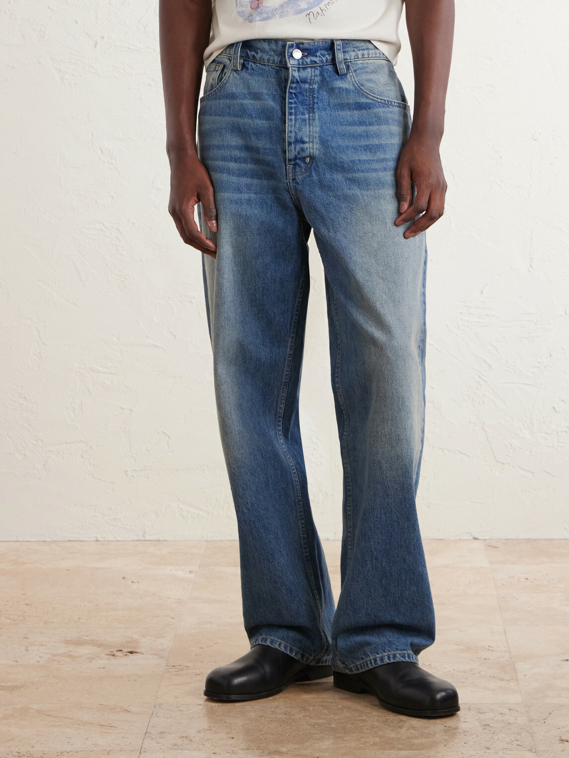 NAHMIAS - Wide-Leg Jeans - Blue