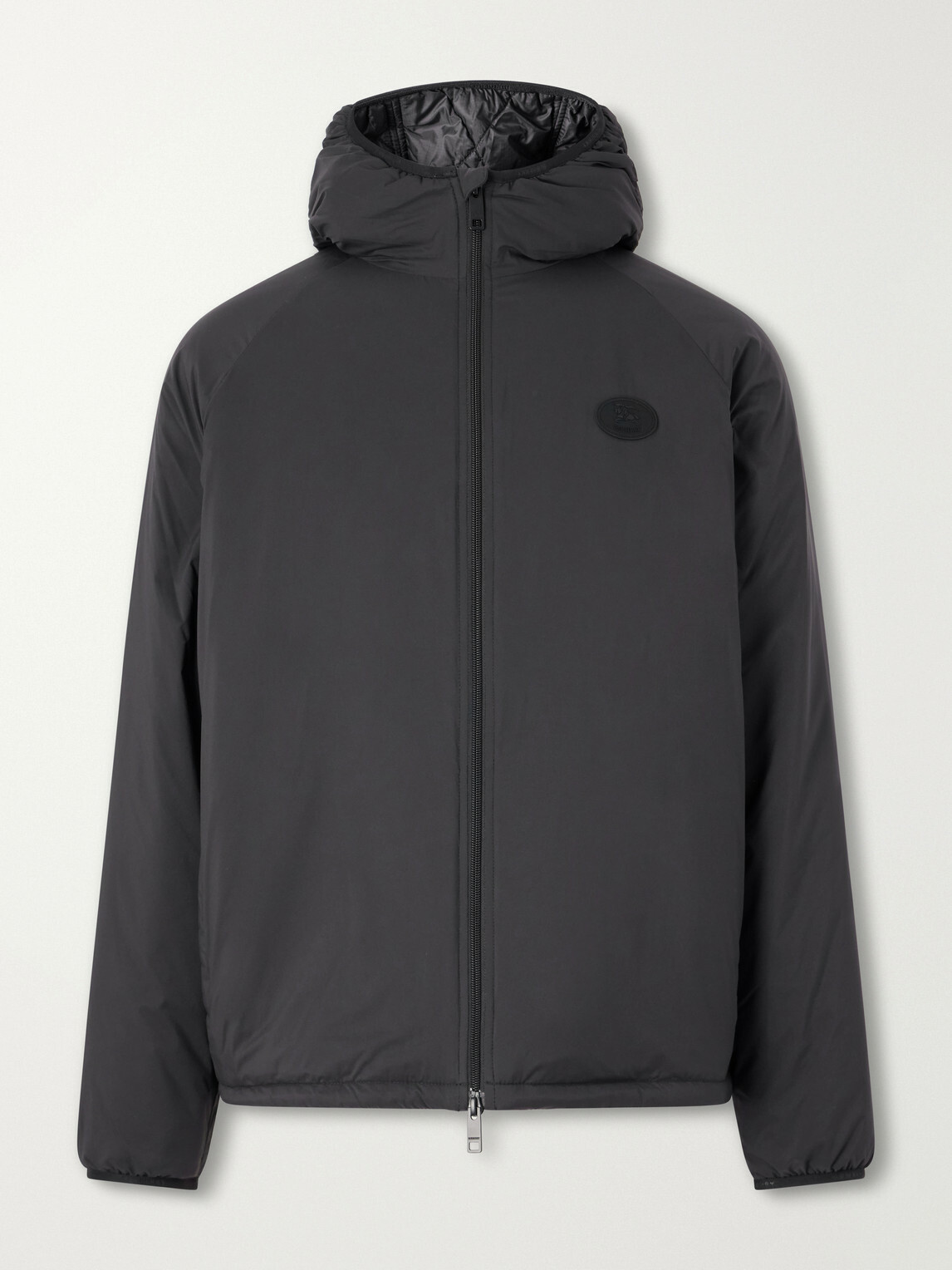 Burberry - Logo-Appliquéd Shell Hooded Jacket - Black