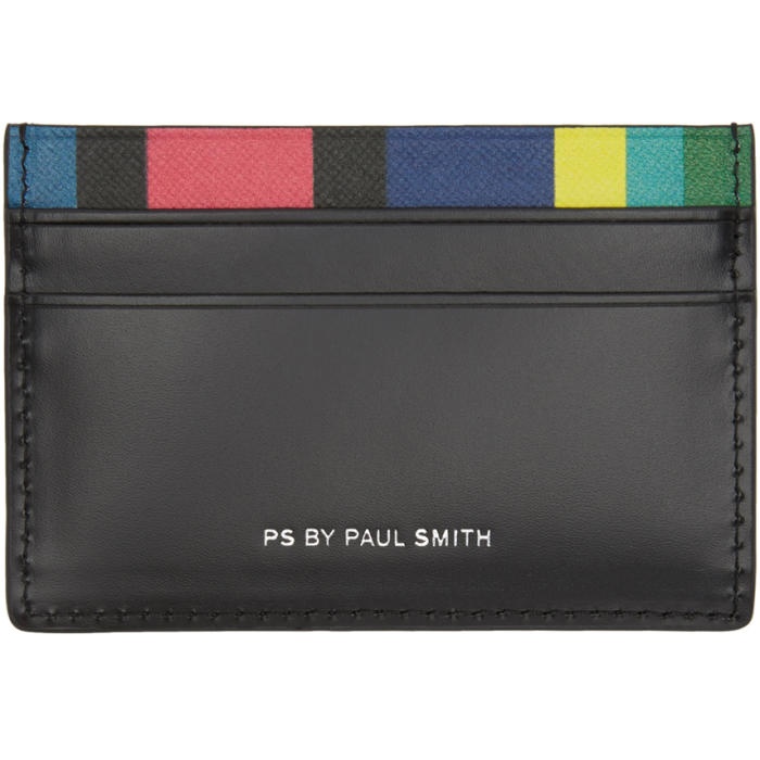 Photo: PS by Paul Smith Black Stripe Card Holder