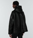Balenciaga - Leather pullover jacket