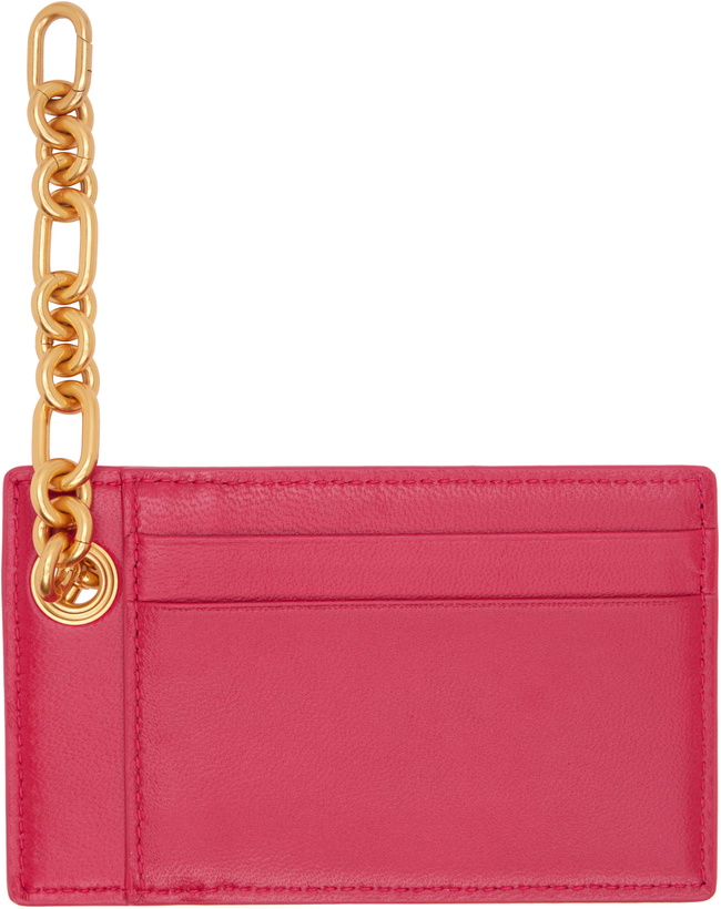 Photo: Balmain Pink Pulse Lambskin Leather Card Holder