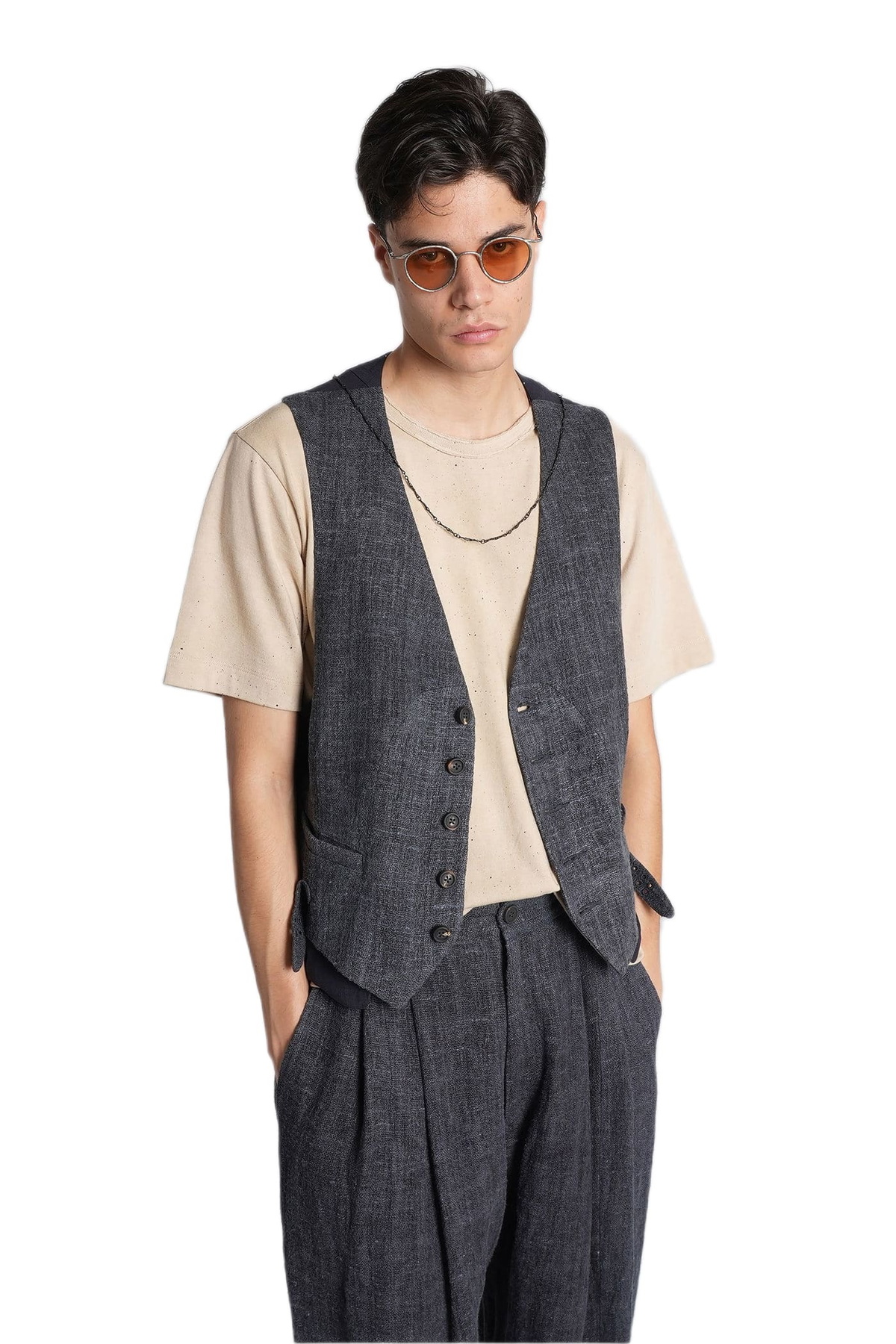 Ziggy Chen T-shirt In Beige Cotton