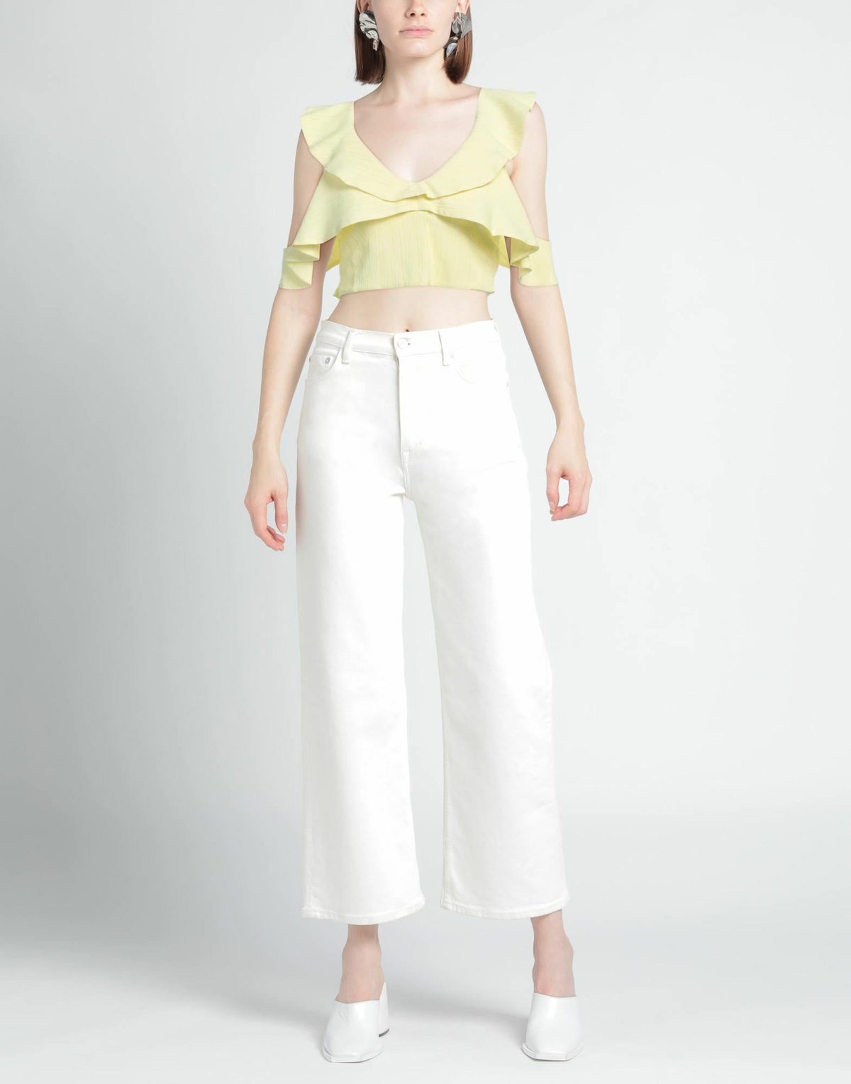 Maje Womens Top Pastel in Yellow