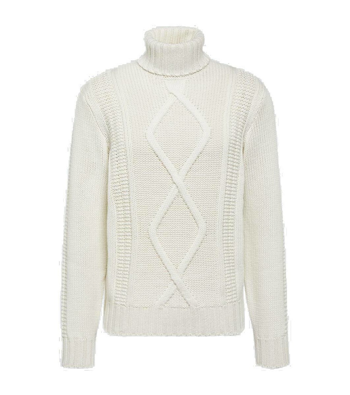 Photo: Brunello Cucinelli Cable-knit cashmere sweater