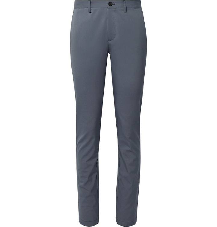 Photo: Theory - Storm-Blue Neoteric Zaine Slim-Fit Stretch-Twill Trousers - Storm blue