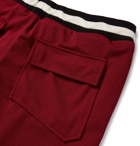 Rhude - Wide-Leg Nylon-Mesh Drawstring Shorts - Burgundy