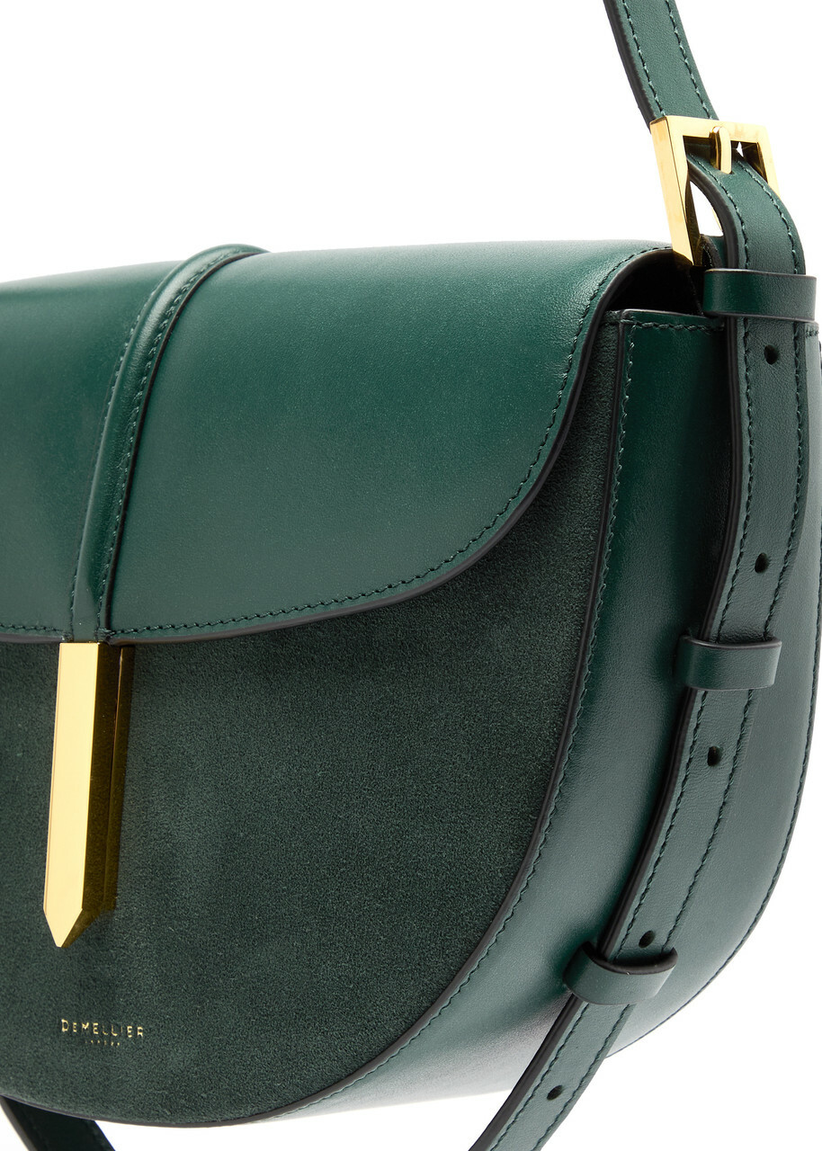 送料無料 日本 Saddle Tokyo Demellier Leather Green Dark - bag Cross-body バッグ