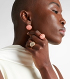 Yvonne Léon Chevalière Coquillage 18kt gold ring with diamonds