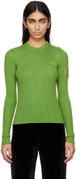 Rabanne Green Crewneck Sweater