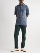 Sid Mashburn - Cotton-Piqué Polo Shirt - Blue