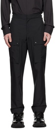 Balmain Black Patch Cargo Pants