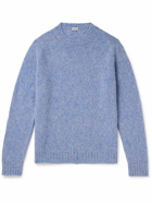 LOEWE - Brushed Wool-Blend Sweater - Blue