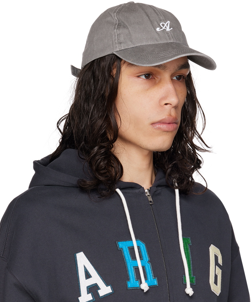 Axel Arigato Gray Washed Signature Cap Axel Arigato