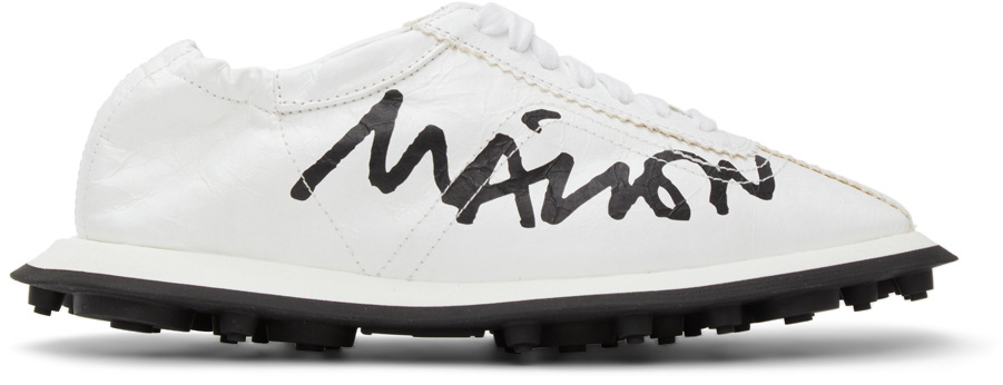 MM6 Maison Margiela White 6 Racer Sneakers MM6 Maison Margiela