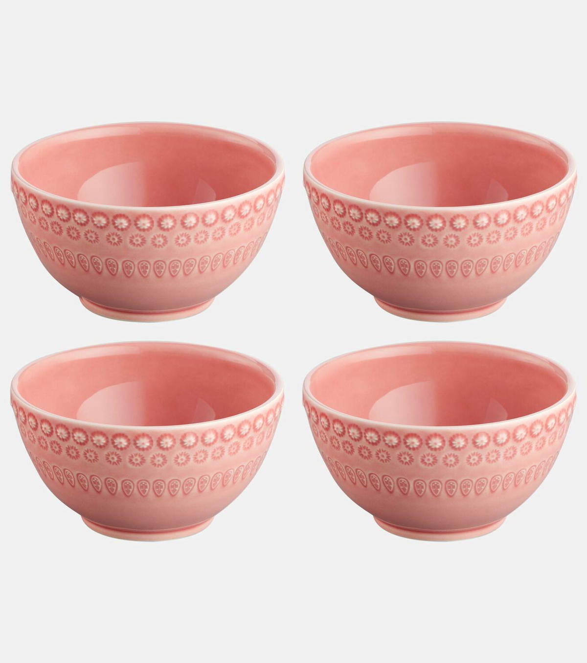 Bordallo Pinheiro Fantasia set of 4 ceramic bowls