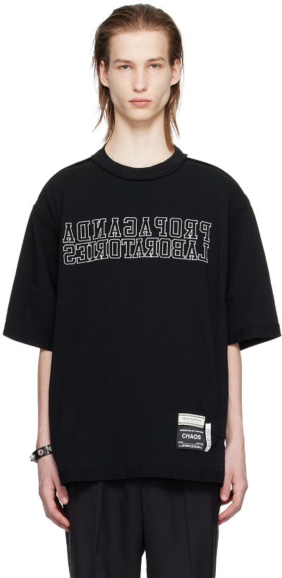 Photo: UNDERCOVER Black Embroidered T-Shirt