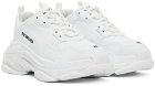 Balenciaga White Triple S Low-Top Sneakers