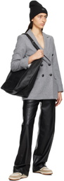 rag & bone Black Sid Faux-Leather Trousers