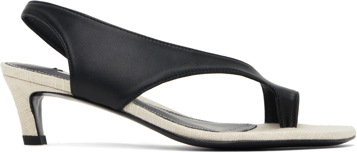 TOTEME 35mm Lizard Print Leather Thong Sandals Toteme
