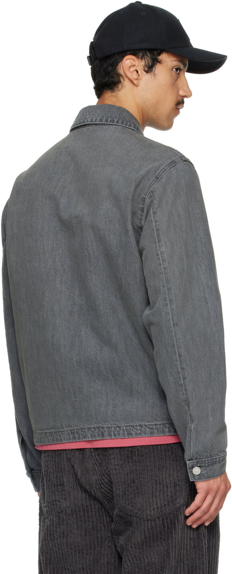Stone Island Gray 4100006 Wash Denim Jacket