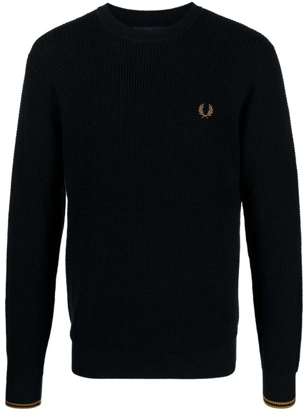 Photo: FRED PERRY - Logo Cotton Crewneck Jumper