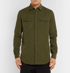 Berluti - Cotton-Corduroy Shirt - Men - Army green