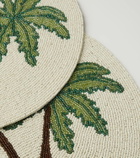 Les-Ottomans Palms set of 2 beaded placemats