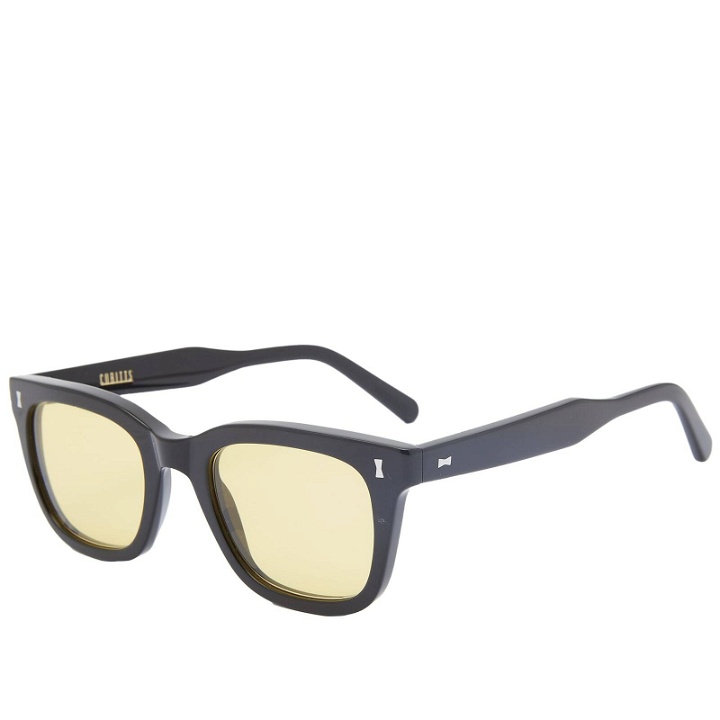 Photo: Cubitts Men's Ampton Bold Sunglasses in Black/Yellow