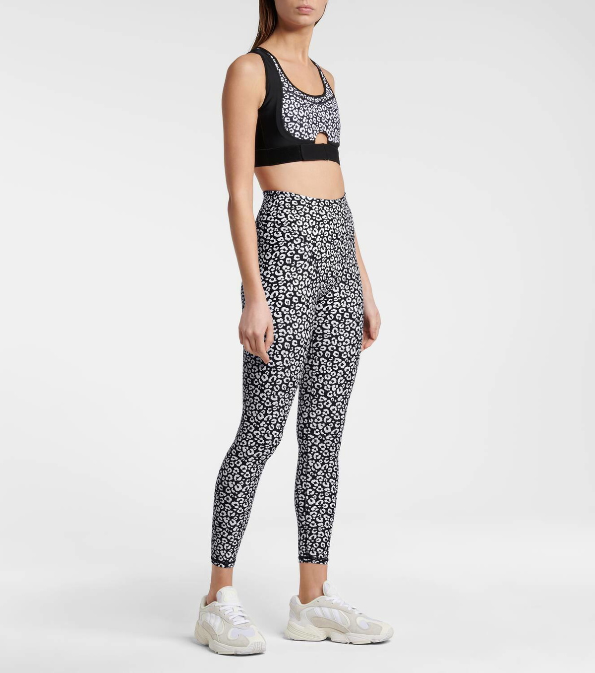 Adam Selman Sport French Cut leopard-print leggings