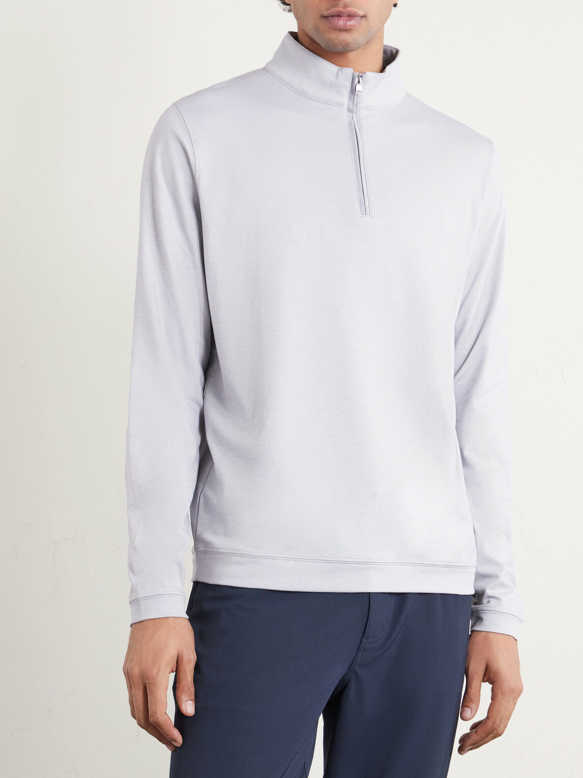Peter Millar - Albatross Piqué Half-Zip Sweater - Gray