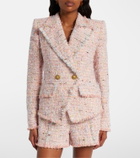 Balmain Double-breasted tweed jacket