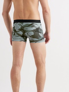 TOM FORD - Camouflage-Print Stretch-Cotton Jersey Boxer Briefs - Green