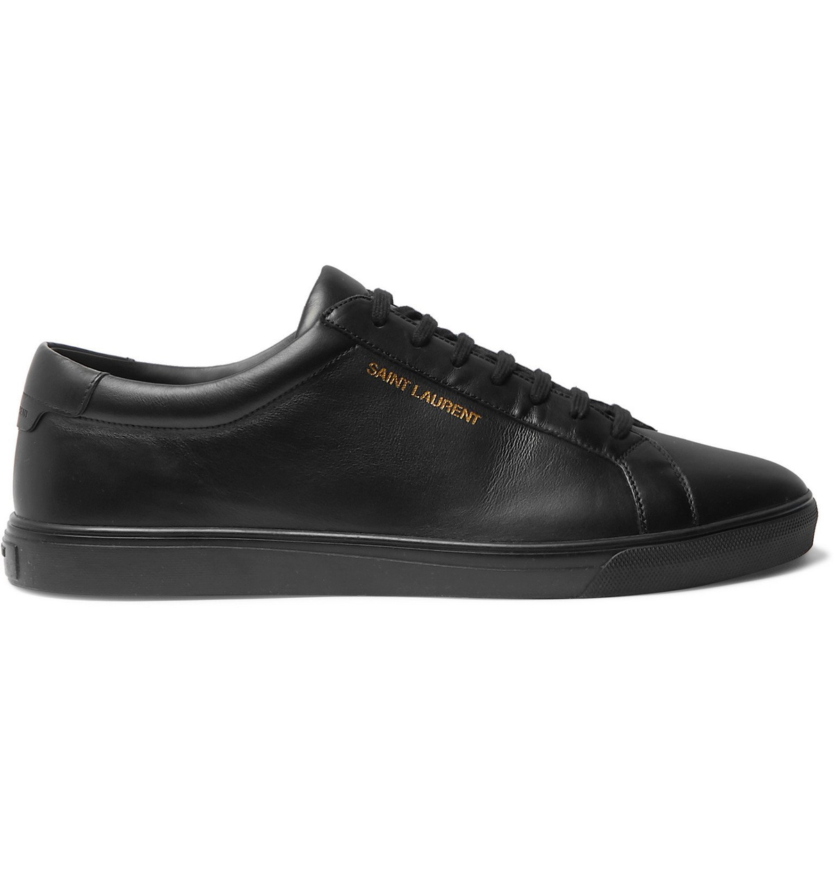 SAINT LAURENT - Andy Moon Leather Sneakers - Black Saint Laurent