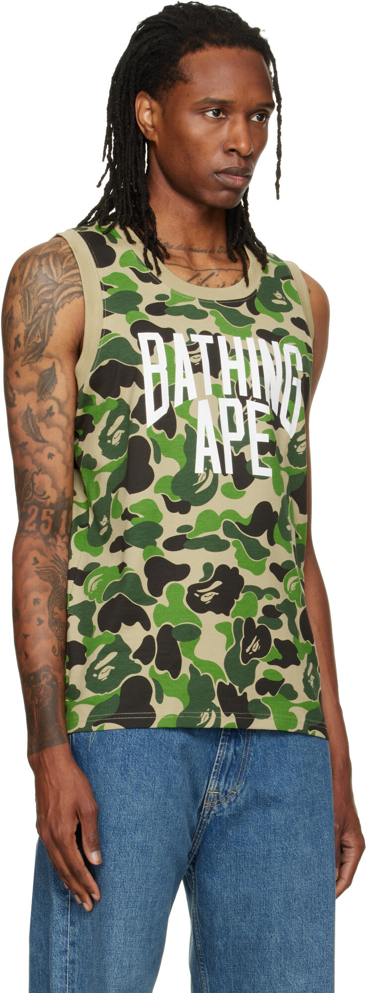 BAPE Green ABC Camo Tank Top