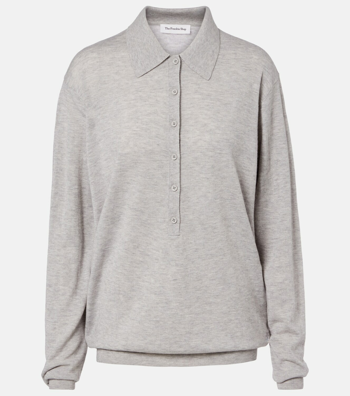 The Frankie Shop Tala wool-blend polo sweater