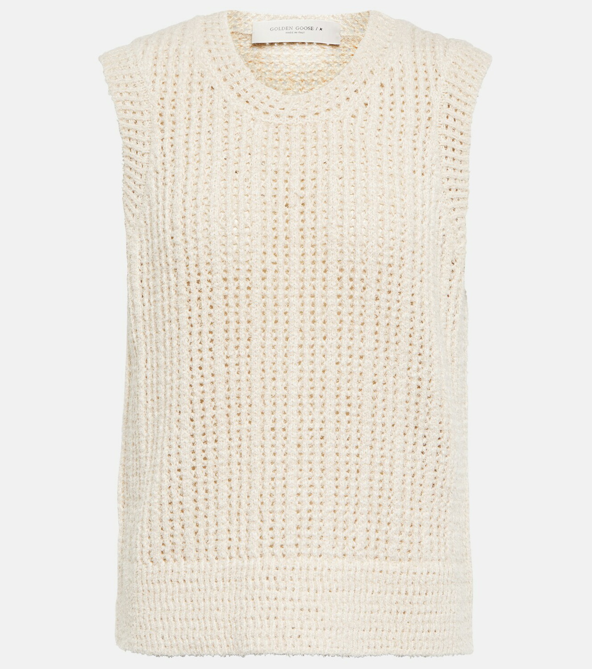 Golden Goose - Crochet cotton-blend vest