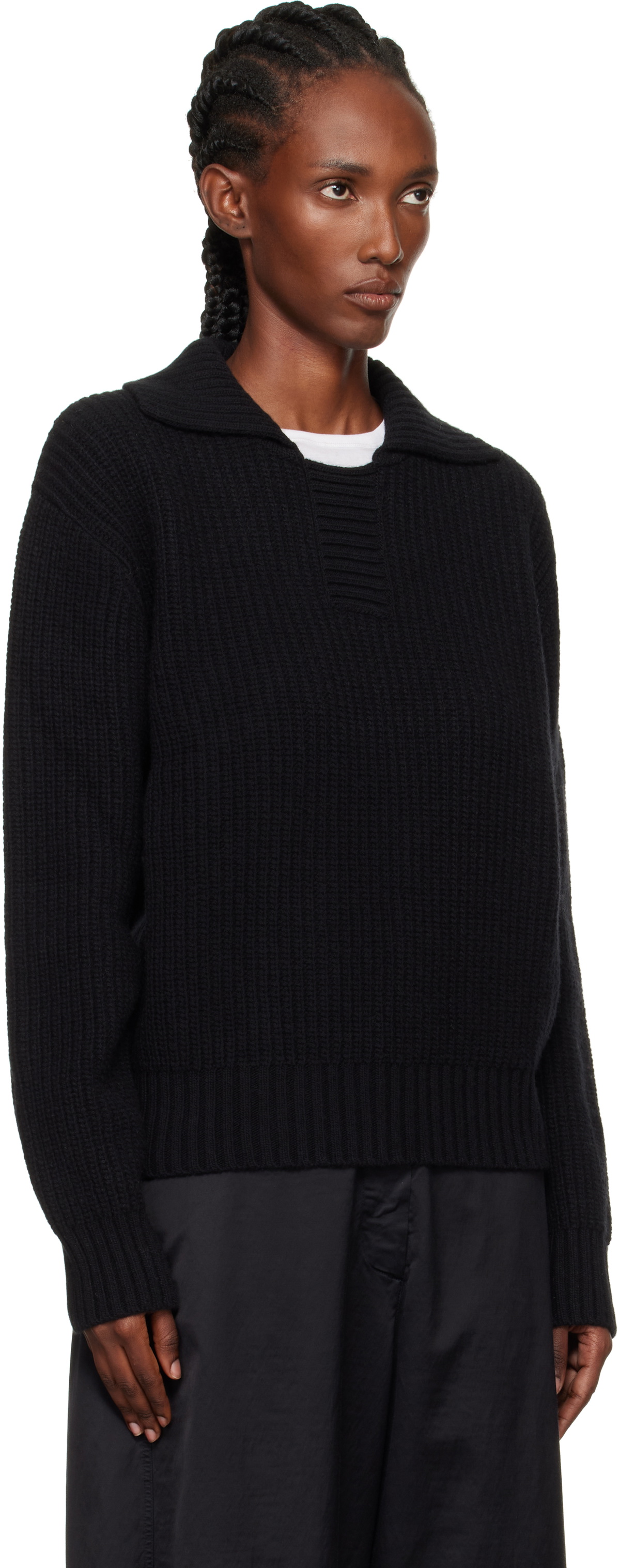 mfpen Black Collar Sweater