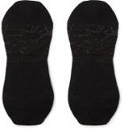 Berluti - Scritto Logo-Intarsia Stretch Cotton-Blend No-Show Socks - Black