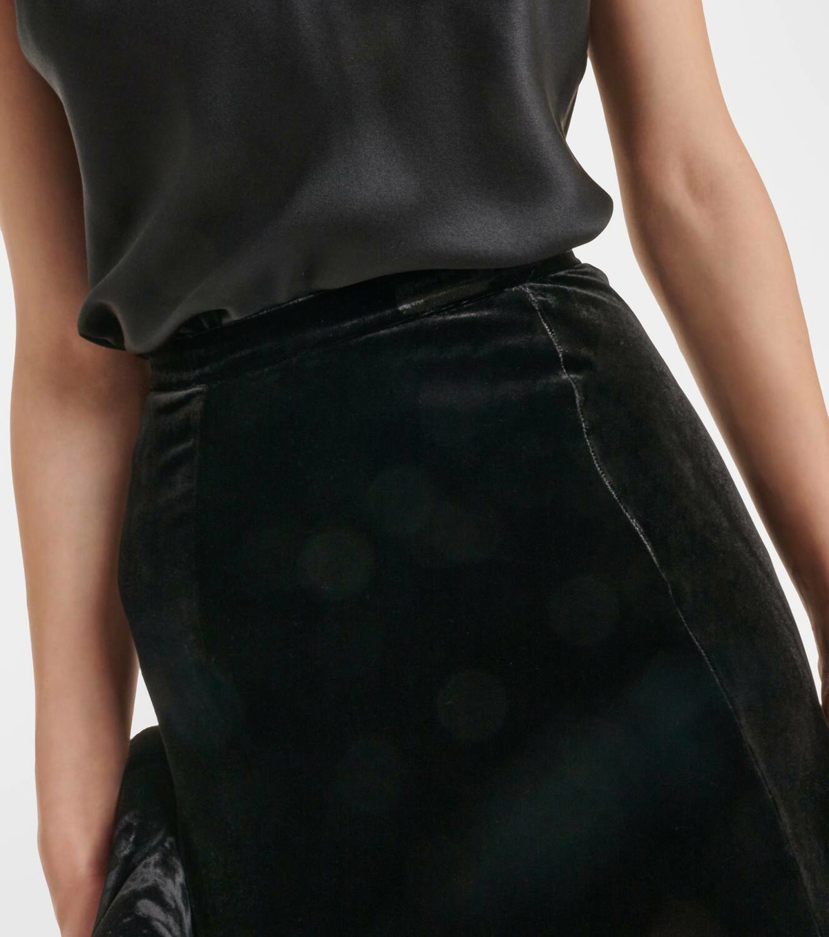 Giambattista Valli Satin maxi skirt