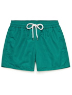 FRESCOBOL CARIOCA - Pepe Short-Length Printed Swim Shorts - Green