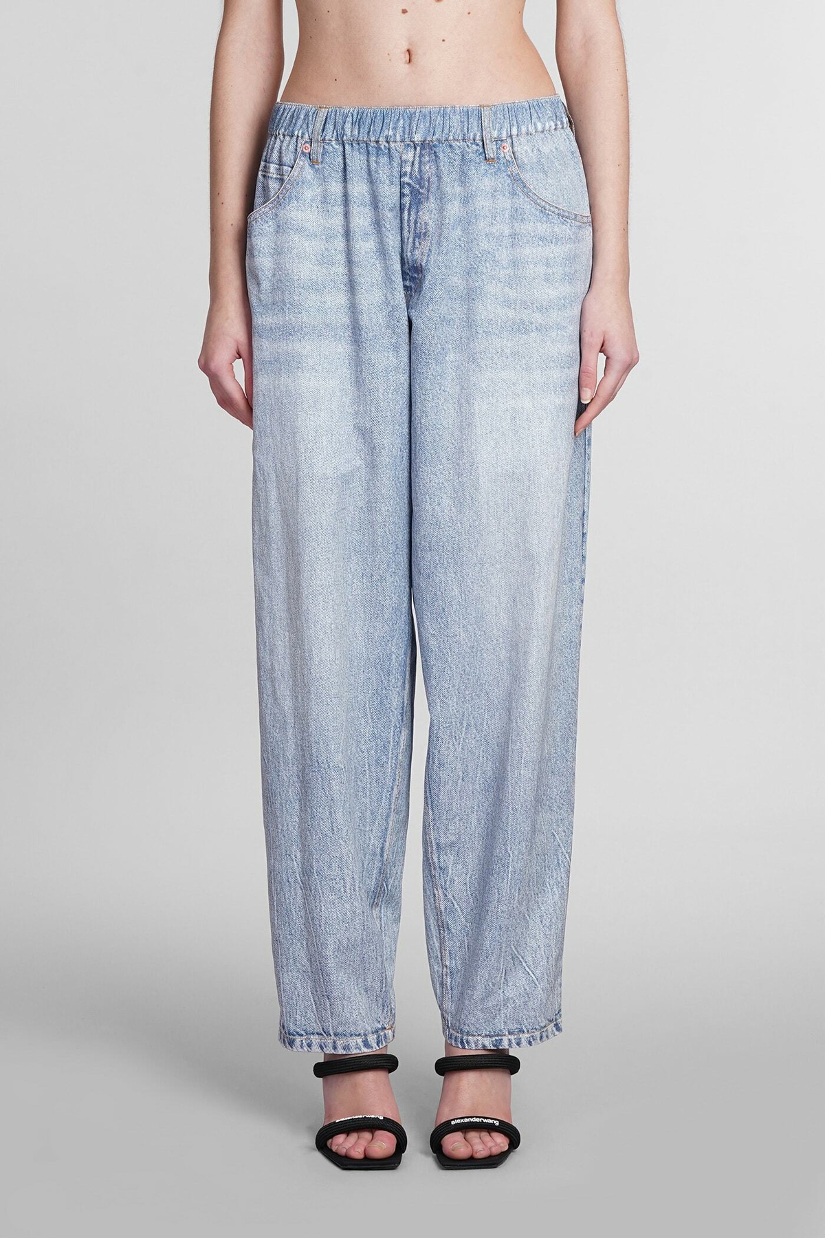 Alexander Wang Printed Jersey Wide-leg Pant