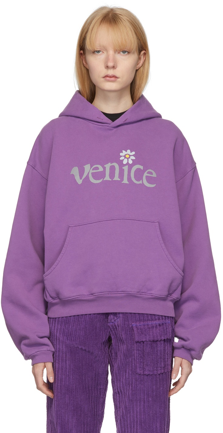 ERL Ssense Exclusive Purple Venice Hoodie ERL
