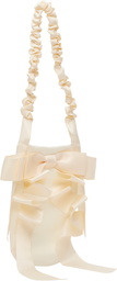 Gohar World Off-White Demi-Baguette Bag