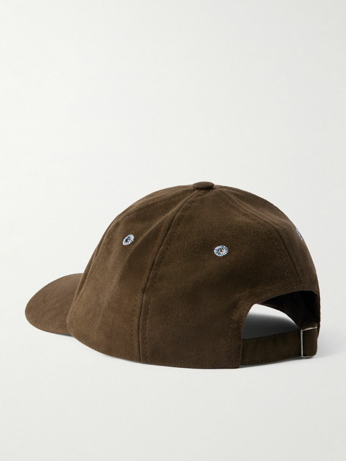 Drake's - Appliquéd Cotton-Moleskin Baseball Cap